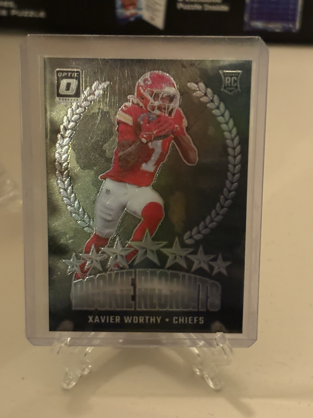 Xavier Worthy #8 2024 Panini Donruss Optic Rookie Recruits Kansas City Chiefs RC