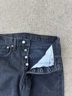2000s Y2K Levis 501 Jeans - 29x30 Black Cotton Button fly straight leg classic  — photo 5