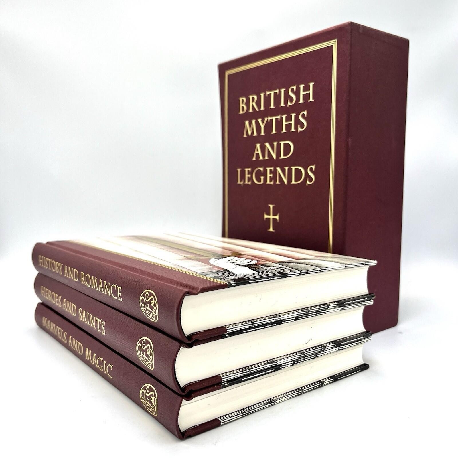 British Myths and Legends Book by Richard Barber 2005 Folio Society Hardback