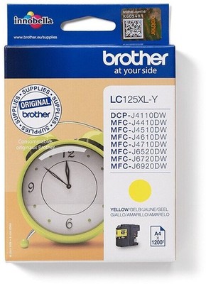 Original Brother LC 125XL Gelb ca. 1200 S. Tintenpatrone Druckerpatrone neu!