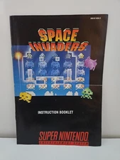Space Invaders Instruction Manual Only Super Nintendo SNES