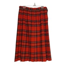 VTG Archie Brown  Son Wool Tartan Plaid Skirt Women's Sz 10 Vintage