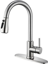 Kitchen Faucet with Pull down Sprayer Multitask Mode Single Handle High Arc Pull