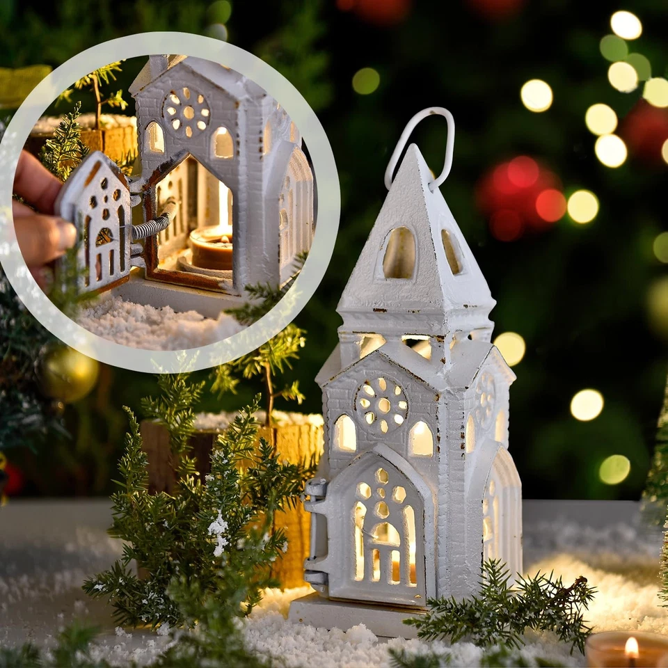 铸铁教堂灯烛台,复古哥特式主题,乡村金属 Ha... — 第 2/4 张图片