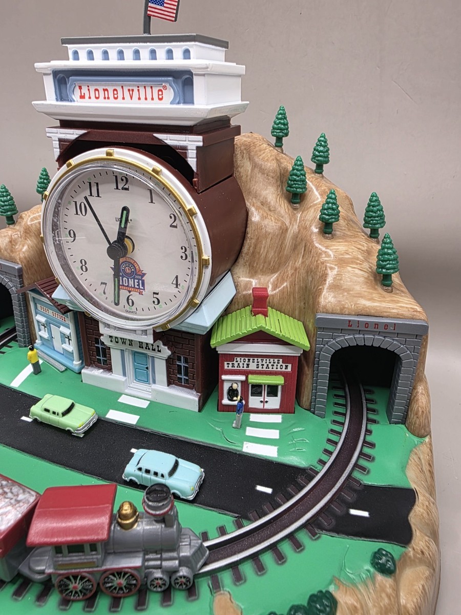 『レア』LIONEL TRAINS 100th ALARM CLOCK Vtg Lionel 100th Anniversary Alarm Clock Lionelville Talking