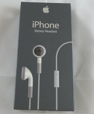 Genuine Apple Stereo Headset Earphone with Mic for iPhone (MA814ZM