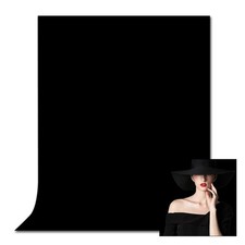 Uhexoyo Black Backdrop for Photoshoot Pure Photo Background 8x10 ft