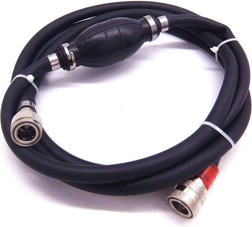 Fuel Hose Assy with Primer Bulb 3B7-70200-3 3B7-70200-4 3B7702003 Red, Black - Picture 2 of 5