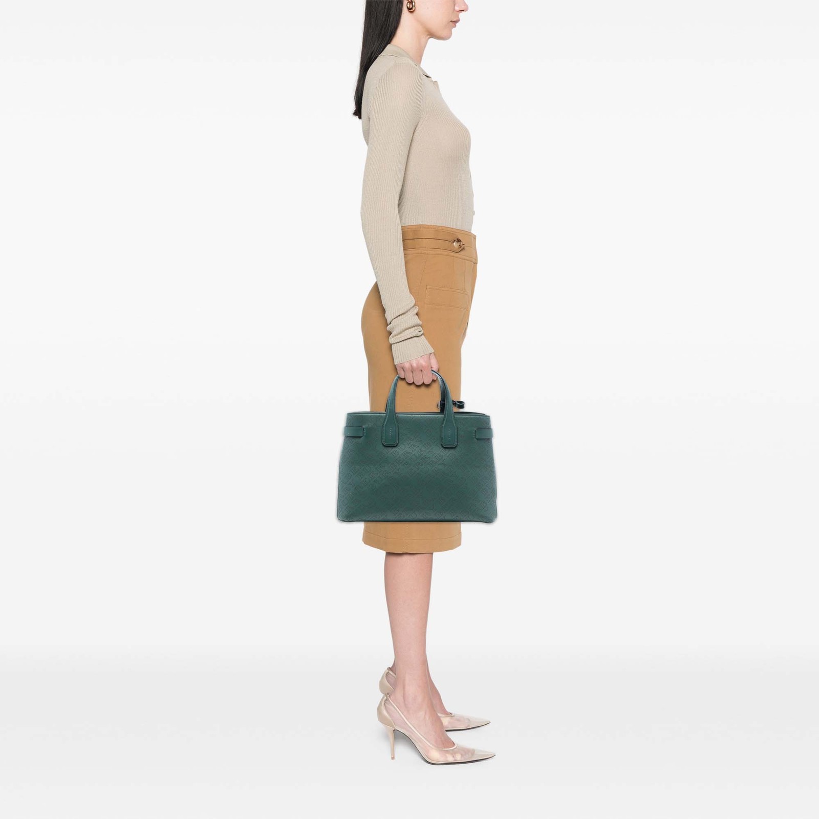 Authenticated Burberry Medium Perforated Leather … - image 7