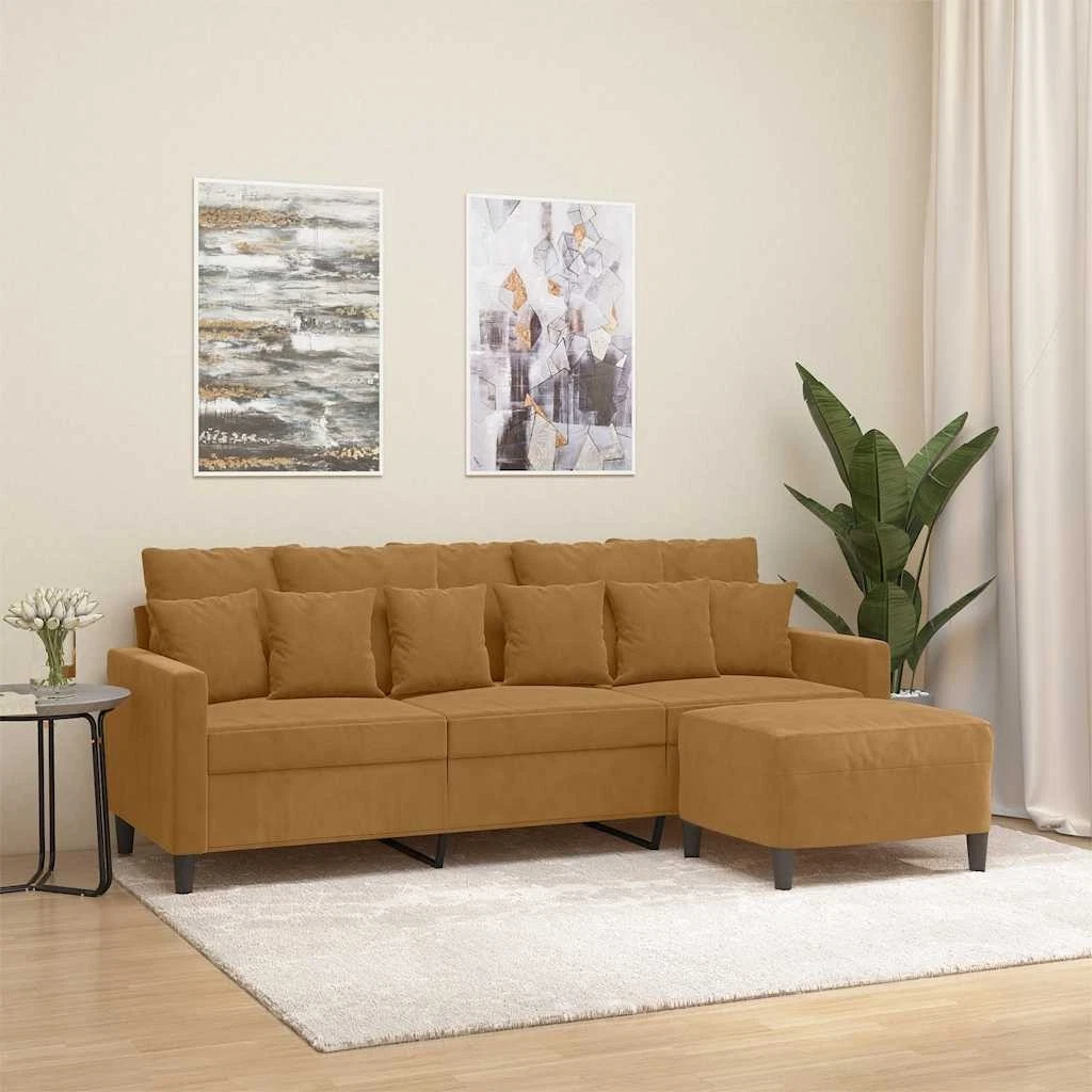 VIDAXL - Divano A 3 Posti Grigio 180 Cm In Similpelle