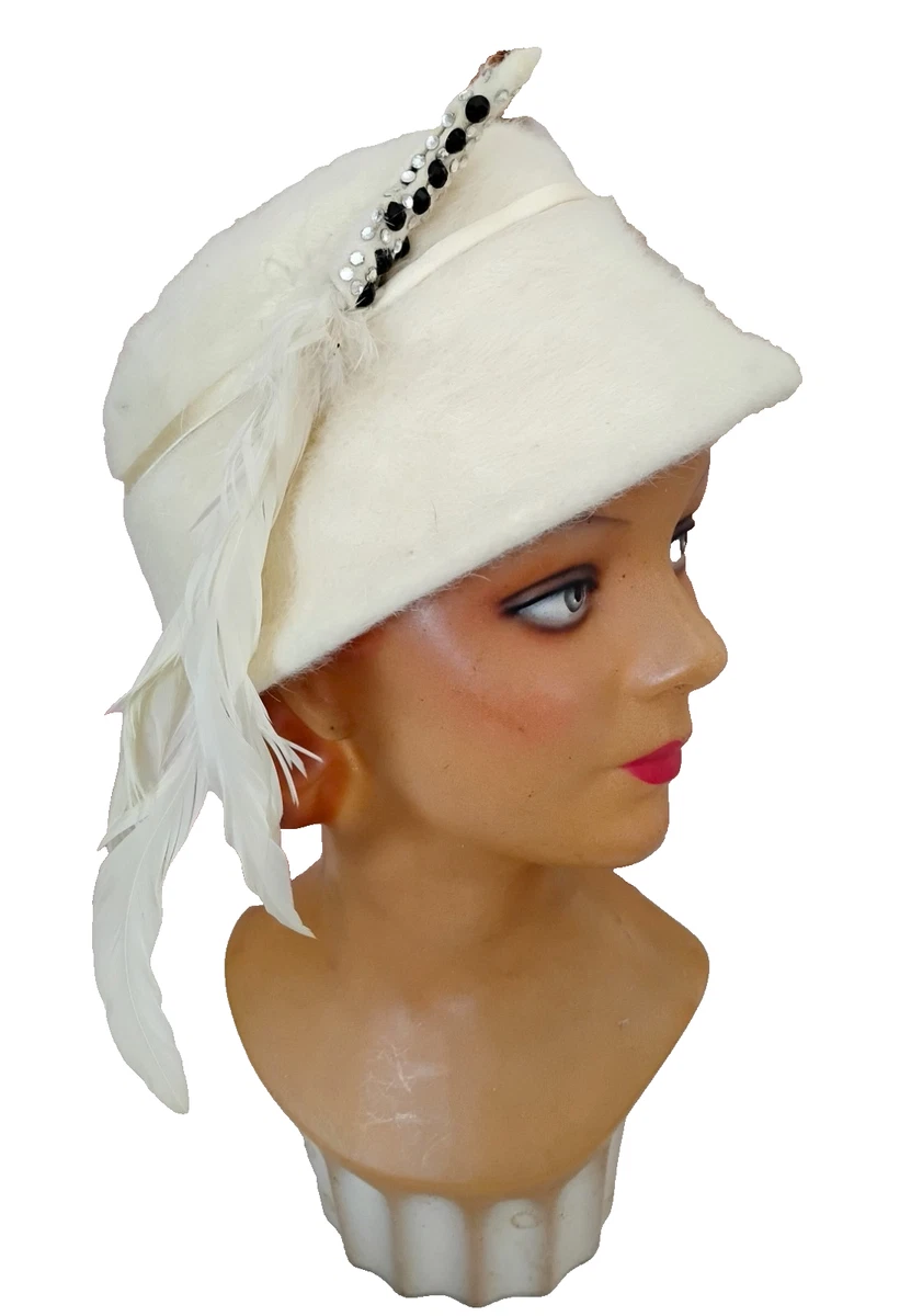 Ivory Feather Vintage Hats for Women for sale | eBay display picture 3
