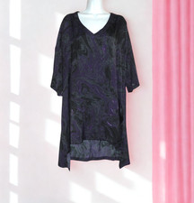 Melissa McCarthy Seven7 (2X) Plus Size Purple Short Sleeve Tunic Top - NWT