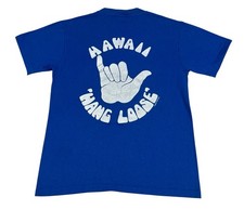 Vintage 90s Hawaii Hang Loose Surf Double Sided T-Shirt Single Stitch Medium