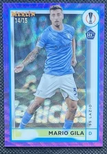 2023 MARIO GILA /15 TOPPS MERLIN UEFA EUROPA LEAGUE PURPLE WAVE ROOKIE RC