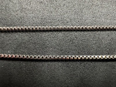 2.68g Vintage Sterling Silver 925 Box Chain Necklace 18 in M