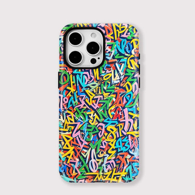 Bunte Graffiti Street Urban Tough MagSafe Hülle iPhone 17 16 15 14 13 12 11