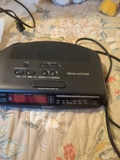 Sony Dream Machine ICF-C370 AM/FM Clock Radio Dual Alarm Snooze LED Black