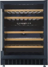 46 Bottle Dual Zone Wine Cooler Built In Under Counter LED Glass Door