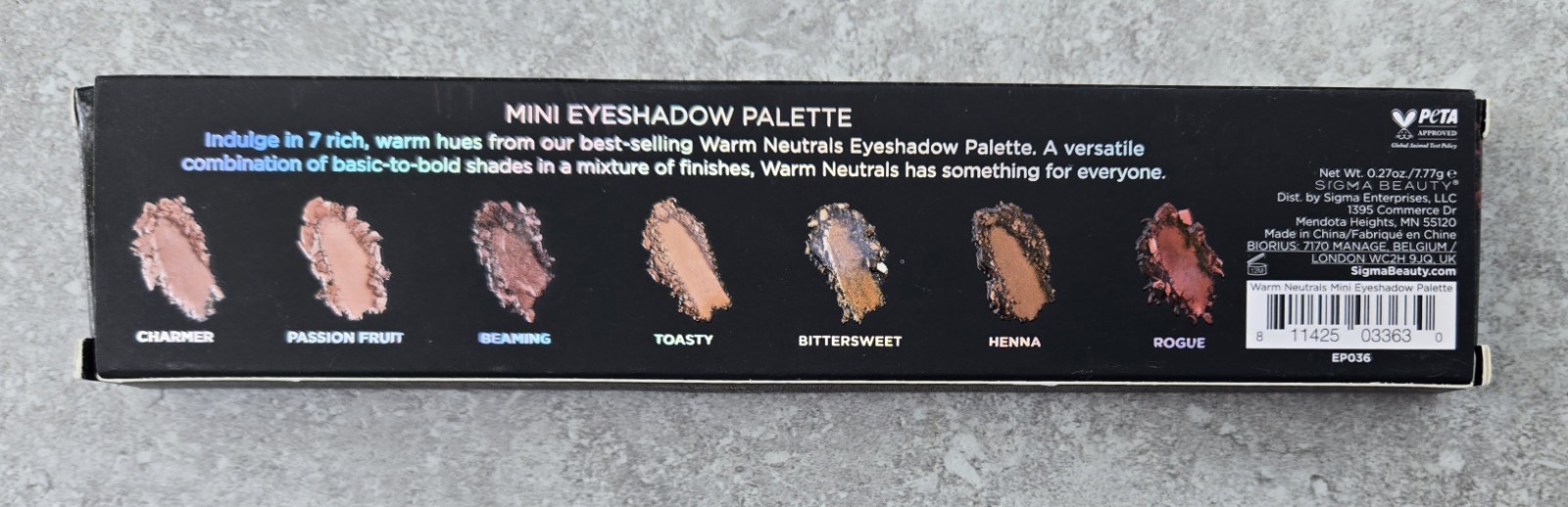 NEW Sigma Beauty Warm Neutrals Mini Eyeshadow Palette FREE US SHIPPING