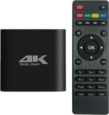 4K Media Player for USB Drive & Microsd, Ultra HD Digital Signage Player with HD
