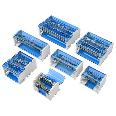 Terminal Block Junction Box Short Circuit Protection DIN Rail Mounting