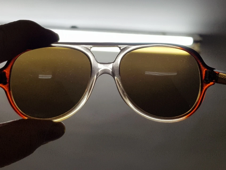 ÓCULOS DE SOL VINTAGE MASCULINO PILOTO RARO AO ÓCULOS ÓPTICOS AMERICANOS ARMAÇÕES GROSSAS Z87 - Imagem 4 de 4