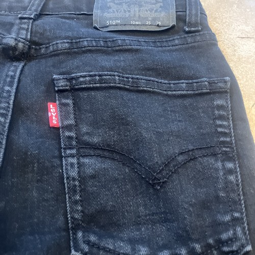 Levi's Jeans Boys 10R Black 510 Performance Skinny Adjustable Waist Actual 25X26 - Picture 7 of 8