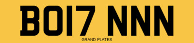 BONNIE BONNY BON BONN PERSONAL NUMBER PLATE BO17 NNN PRIVATE CAR REGISTRATION