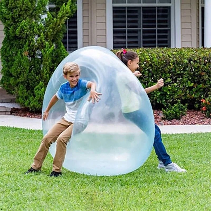 Balón Agua Gigante Azul Juegos Verano Lleno Air Juguete Al Playa Piscina Césped