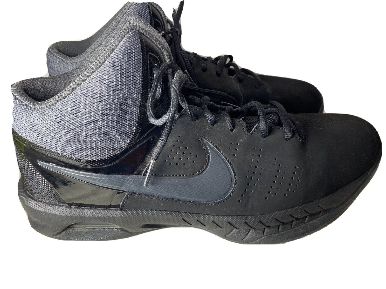 Nike Air Visi Pro 6 Black Midtop Mens Size 12 Basketball Shoes 749168-003