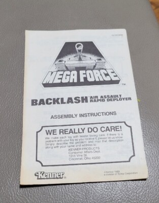 Vintage 1989 Kenner GI Joe Mega Force Backlash Jet With 3 Missile