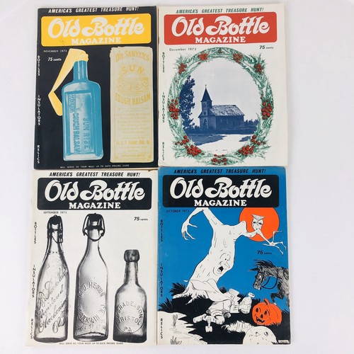 Old Bottle Magazine September-December 1973 Lot of 4