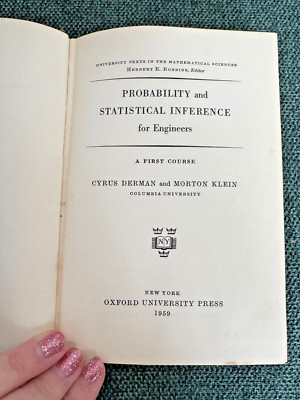 Probability and Statistical Inference for Scientists and Engineers Derman Klein