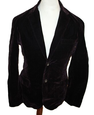 Velvet jacket sport coat by Trixy rather size S purple men's vintage