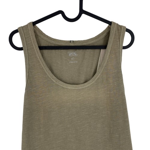 CAMEL ACTIVE Greenish Brown Scoop Neck Tank Top Size L - Picture 2 of 11