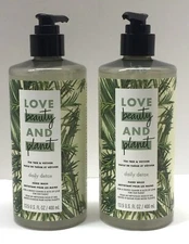 2 Bottles, Love Beauty And Planet Hand Wash Soap 13.5 FL, Tea Tree & Vetiver 