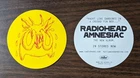 RADIOHEAD AMNESIAC CRYING MINOTAUR 4" PROMO STICKER