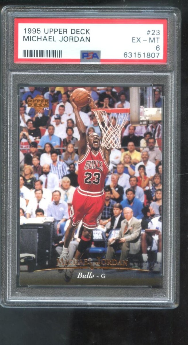 NBAカード　23.JORDAN 1995-96 Upper Deck #23 Michael Jordan PSA 6 Graded