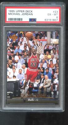 1995-96 Upper Deck #23 Michael Jordan PSA 6 Graded Basketball Card