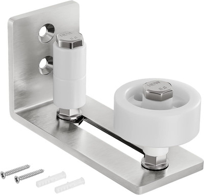 Sliding Barn Door Floor Guide for Bottom Adjustable Roller - 8 Setup Options for