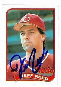 Jeff Reed autographed baseball card (Cincinnati Reds) 1989 Topps #626 ...