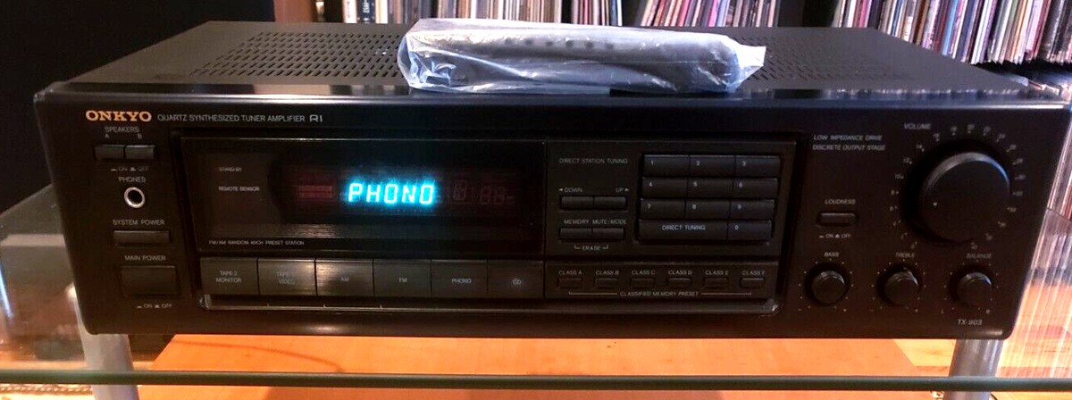 Onkyo TX-903 Quartz Synthesized Tuner Amplifier Phono Input w