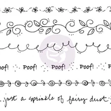 Prima Mixed Media Cling Stamps " 6 BORDER" Stamps 910297