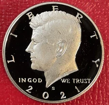 2021 S Choice Clad PROOF Kennedy Half Dollar 1 Coin from US Proof Set