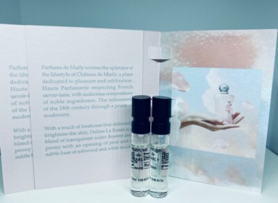 2Pc Parfums de Marly Delina La Rosee EDP Perfume Sample Spray 1.5ml