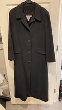 Nwot J Percy For Marvin Richards Spectacular 100% Cashmere Black Long Coat. 14.