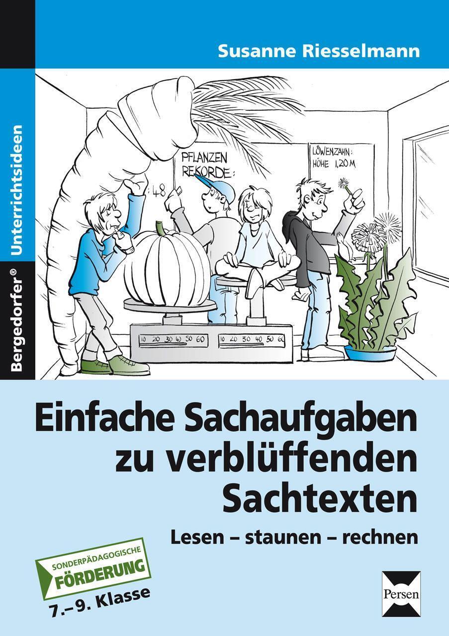 Einfache Sachaufgaben Zu Verblüffenden Sachtexten | Susanne