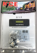 NCE 328 Fascia Panel with hardware for use with NCE DCC Meter / Packet Analyzer