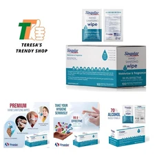 HAND SANITIZING WIPES - 100ct - Individually Packed Premium Hand Sanitizing W...