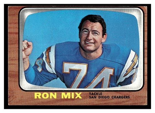 Ron Mix #128 1966 Topps card